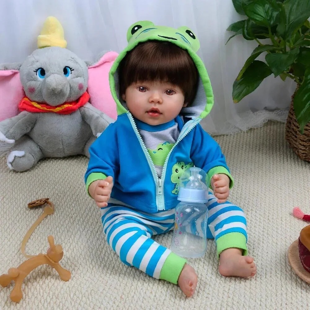 Reborn Baby Dolls Boy 18 Inch Baby Toddler Soft Body Realistic Newborn